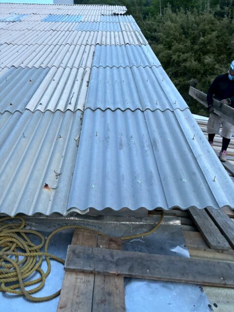 工場スレート補修 施工後